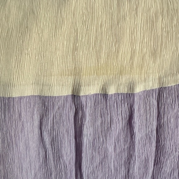 Flying Tomato Purple Lilac Cream Colorblock Maxi Dress sz M - Picture 7 of 8